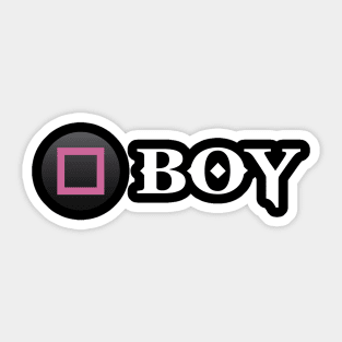 Press square to BOY - God of War Sticker